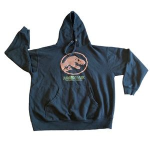 Jurassic Park Universal Studios Black Hoodie unisex size Large